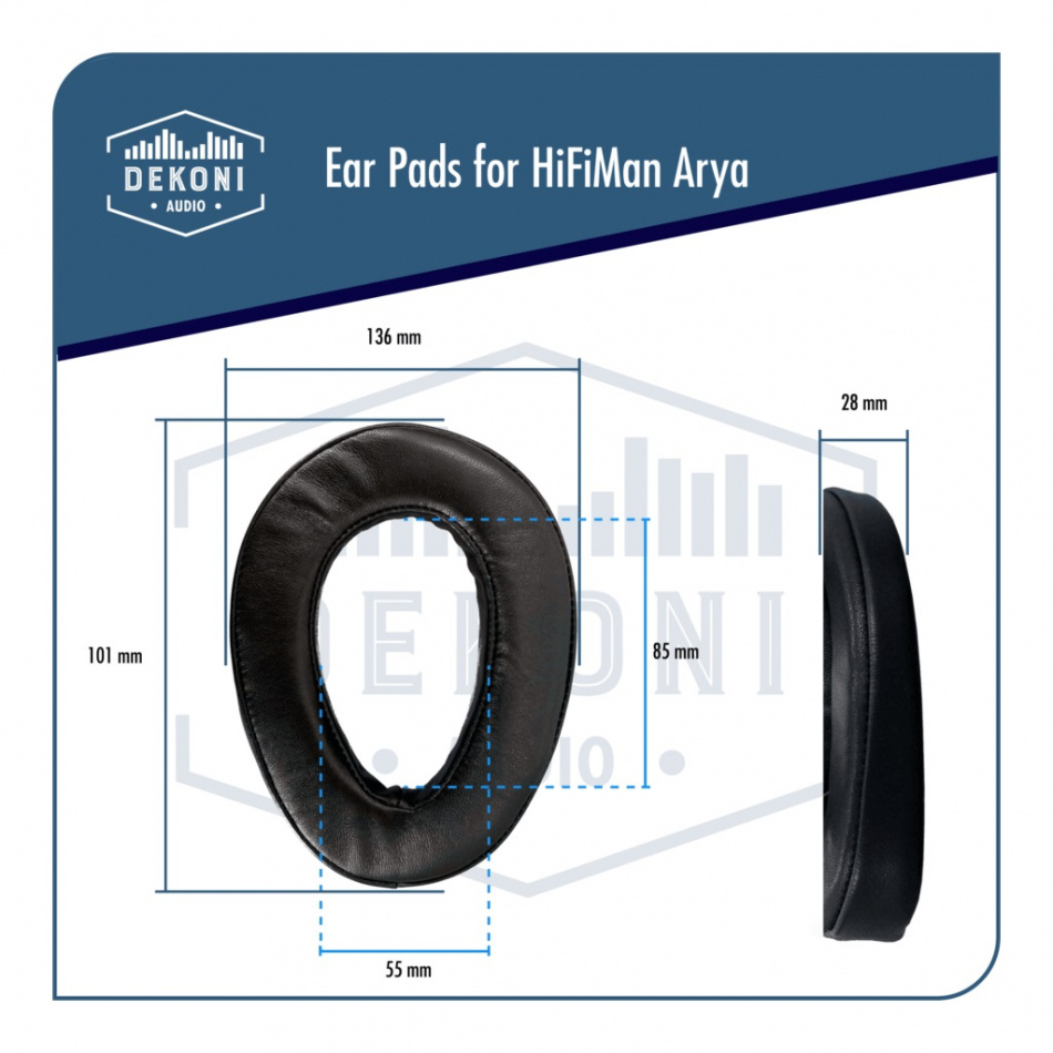 Dekoni Hifiman Arya Elite Sheepskin øreputer, saueskinn