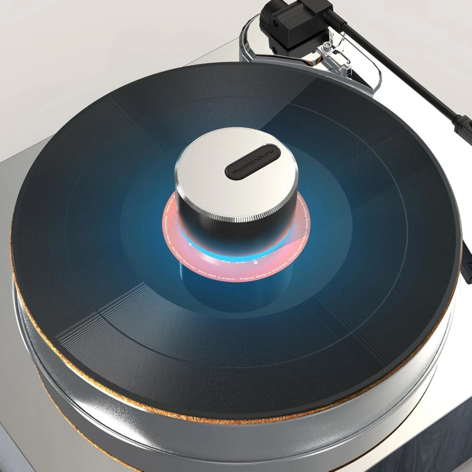 HumminGuru LUMI Record Stabilizer, platepuck med lys og hastighetstest