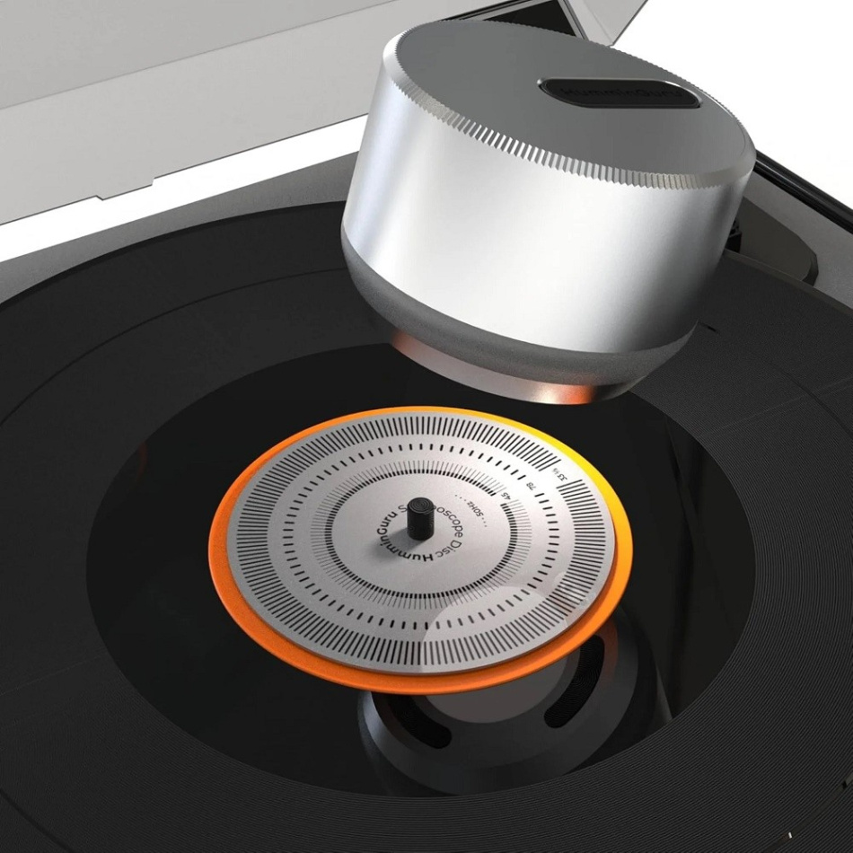 HumminGuru LUMI Record Stabilizer, platepuck med lys og hastighetstest