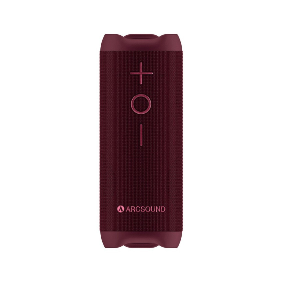 Arcsound EDGE bærbar Bluetooth-høyttaler med IPX6-klassifisering, Ruby Red