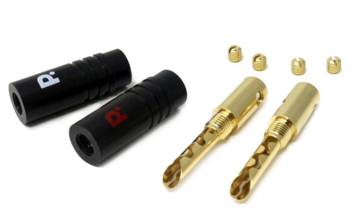 Proson Arctic BFA Metallic bananplugg, 4-pakning