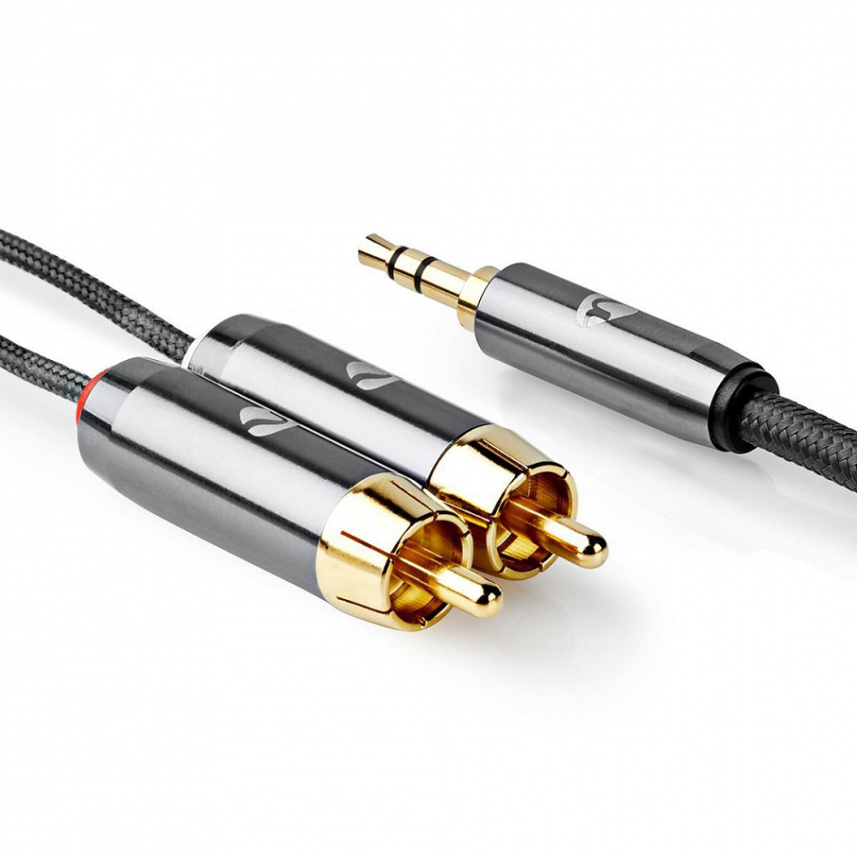 Nedis Profigold CAT-B22200 3,5 mm-2RCA lydkabel