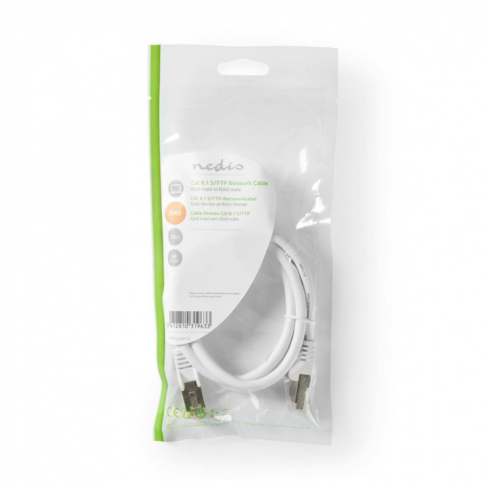 Nedis CAT8.1 S/FTP nettverkskabel for Ethernet