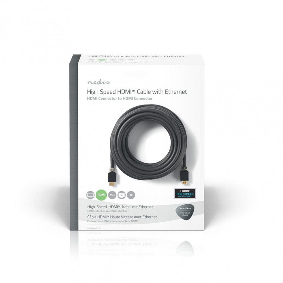 Nedis CVBW34000AT HDMI-kabel med Ethernet