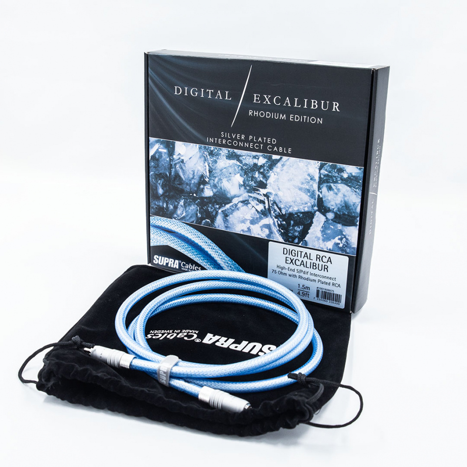 Supra Digital Excalibur Coaxial S/PDIF RCA lydkabel