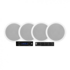 System One A50BT med SC4B & 2 par System One IC820 innbyggingshøyttalere System One A50BT med SC4B & 2 par System One IC820 innbyggingshøyttalere