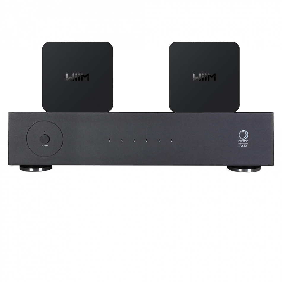 Elipson A680 med doble Wiim PRO multirom elektronikkpakke