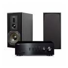 Yamaha A-S301 II & Dynavoice Definition DM-6 MKII svarte stereopakke Yamaha A-S301 II & Dynavoice Definition DM-6 MKII svarte stereopakke
