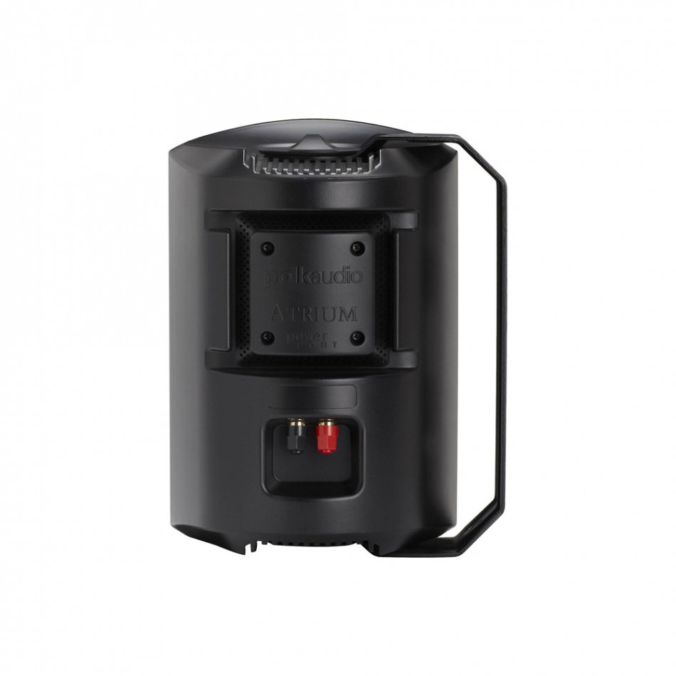 Dynavoice CA802BT & Polk Audio Atrium 6 svarte utendørshøyttalere stereopakke