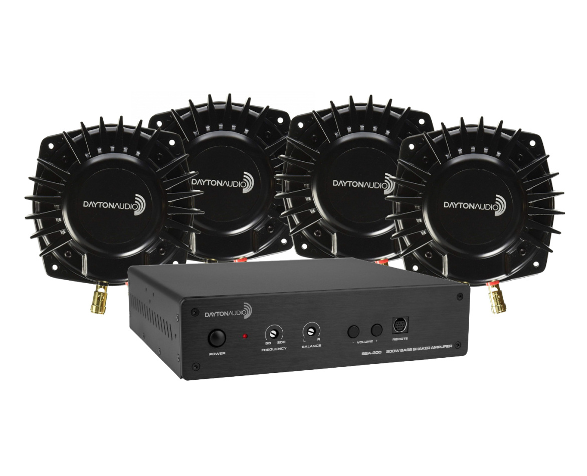 Dayton Audio BSA200 med 4 stk BST-1 bassshakerpakke