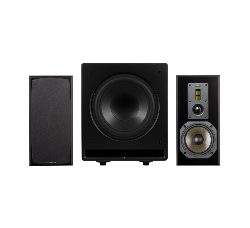 Dynavoice Definition DM-6 MKII med CSB-V12 høyttalerpakke stereo 2.1 svart