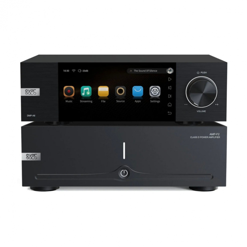 Eversolo DMP-A6 Gen 2 & AMP-F2 stereopakke streaming
