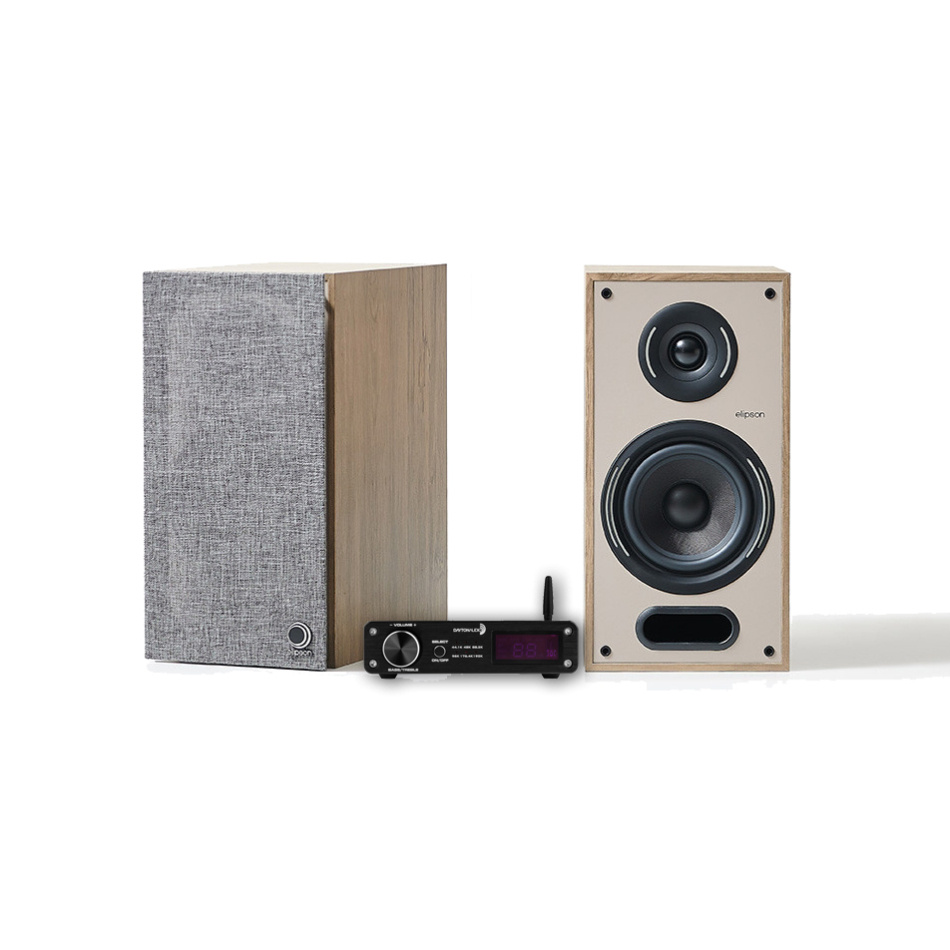 Dayton Audio DTA-PRO & Elipson Horus 6B lys eik stereopakke