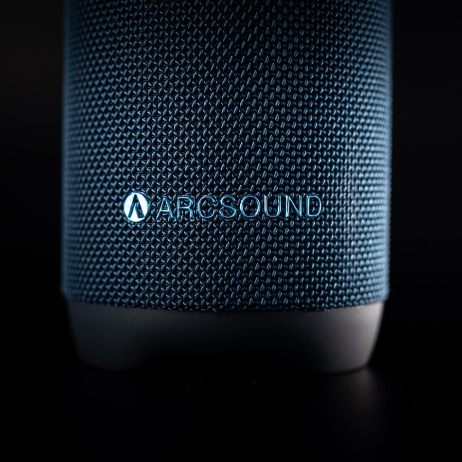 Arcsound EDGE bærbar Bluetooth-høyttaler med IPX6-klassifisering, Sapphire Blue 2-PACK