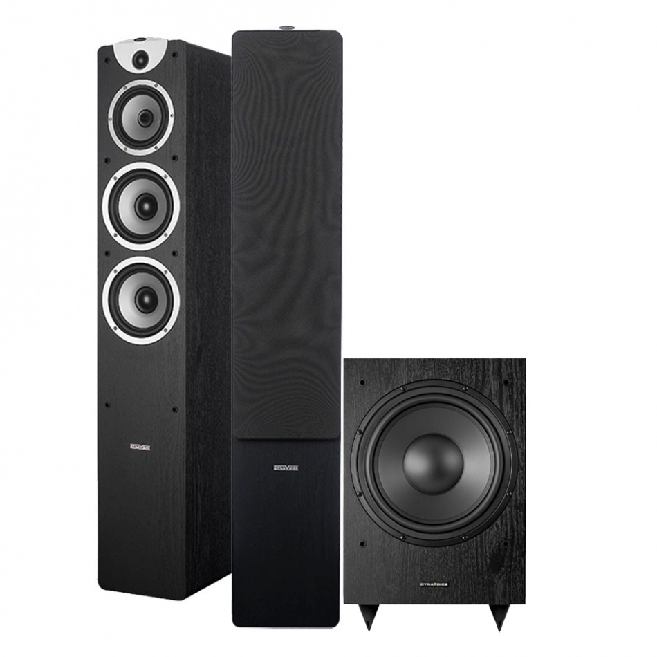 Dynavoice Magic F-7 EX v3 & MW10 høyttalerpakke stereo 2.1 Svart