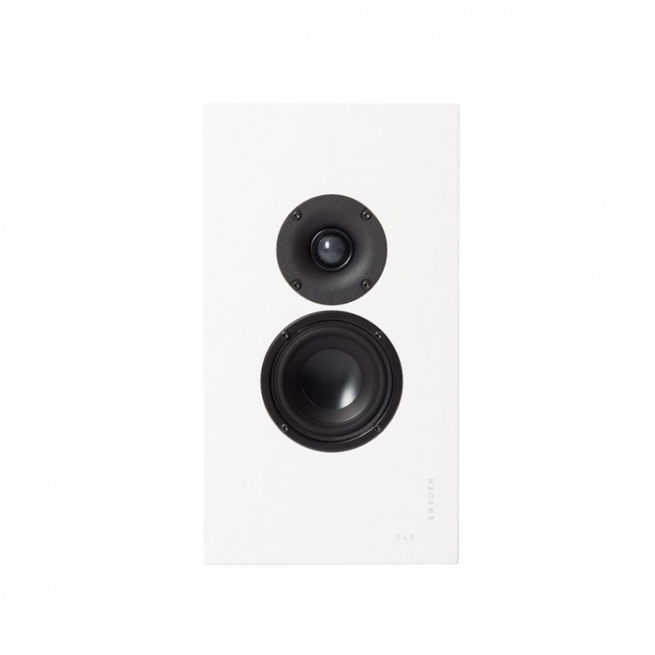 DLS Flatbox Midi & Flatsub Midi høyttalerpakke stereo 2.1 Hvit