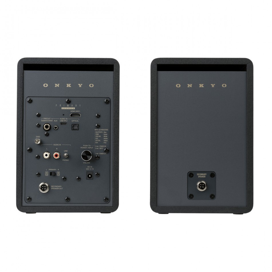 Onkyo GX-30ARC med Audio Pro SW-10 aktive stereohøyttalere 2.1, svart