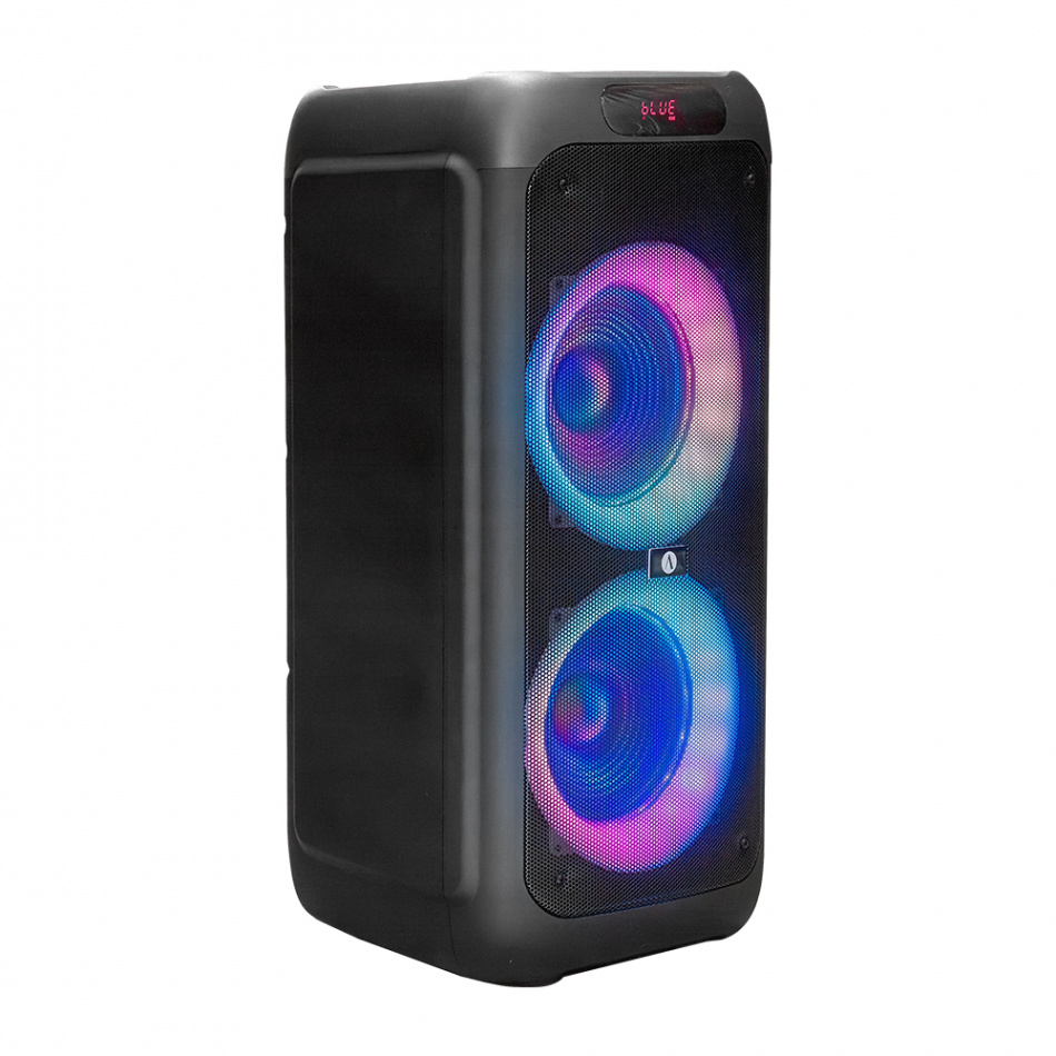 Arcsound HAZE (gen.2), bærbar partyhøyttaler med trådløs mikrofon & Bluetooth, 2-PACK