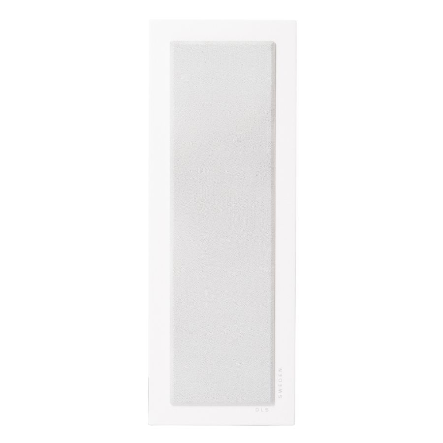 DLS Flatbox Slim Large vegghøyttaler, matt hvitt stereopar