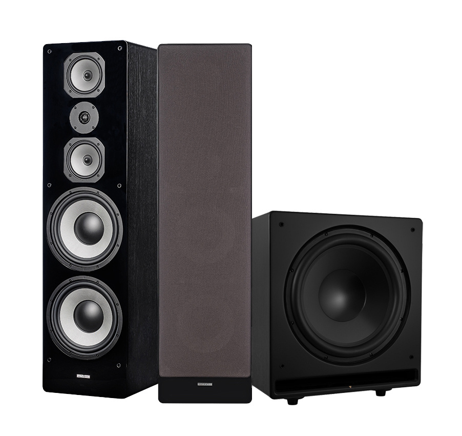 Dynavoice Challenger M-105 EX v4 & CSB-V15 Høyttalerpakke Stereo 2.1 Svart