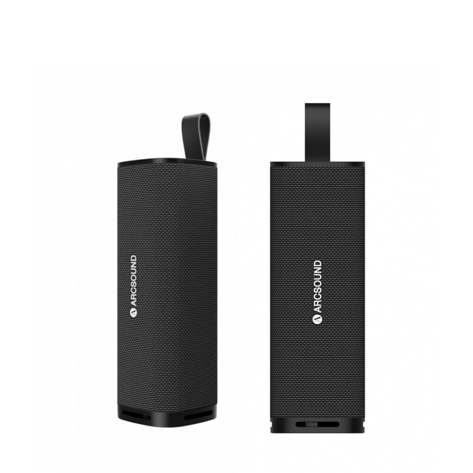 Arcsound NOVA bærbar Bluetooth-høyttaler med IPX6-klassifisering, svart 2-PACK