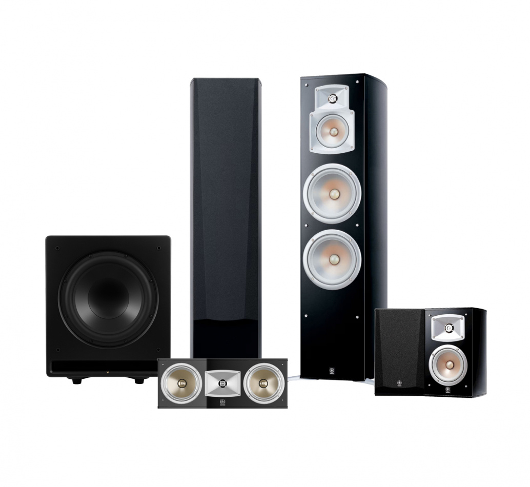 Yamaha NS-777 høyttalerpakke hjemmekino 5.1 med Dynavoice CSB-V12