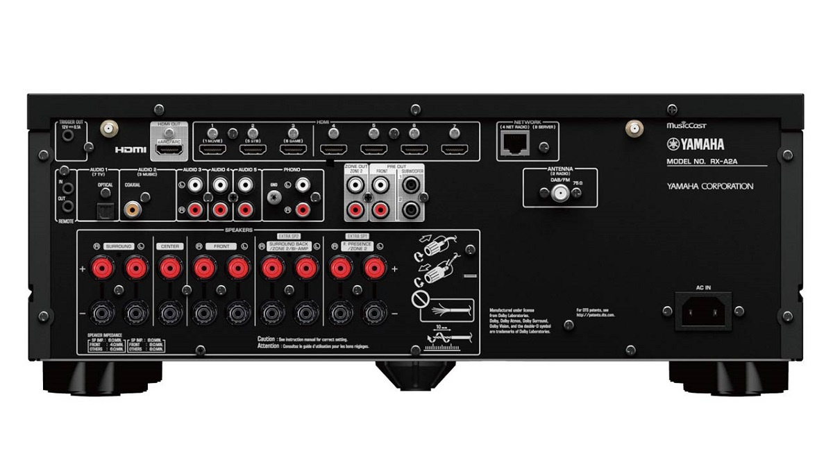 Yamaha RXA-2A med NS-777 hjemmekinopakke med Dynavoice CSB-V12 5.1