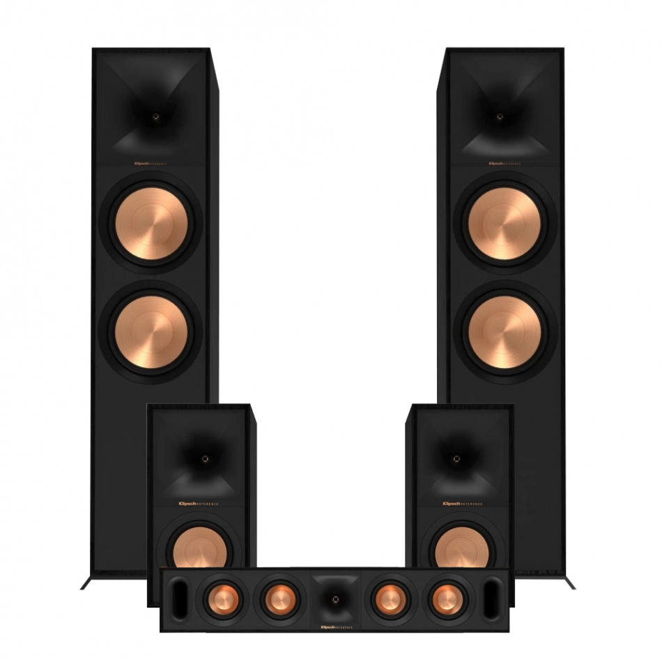 Klipsch R-800F Høyttalerpakke Hjemmekino 5.0 Sort