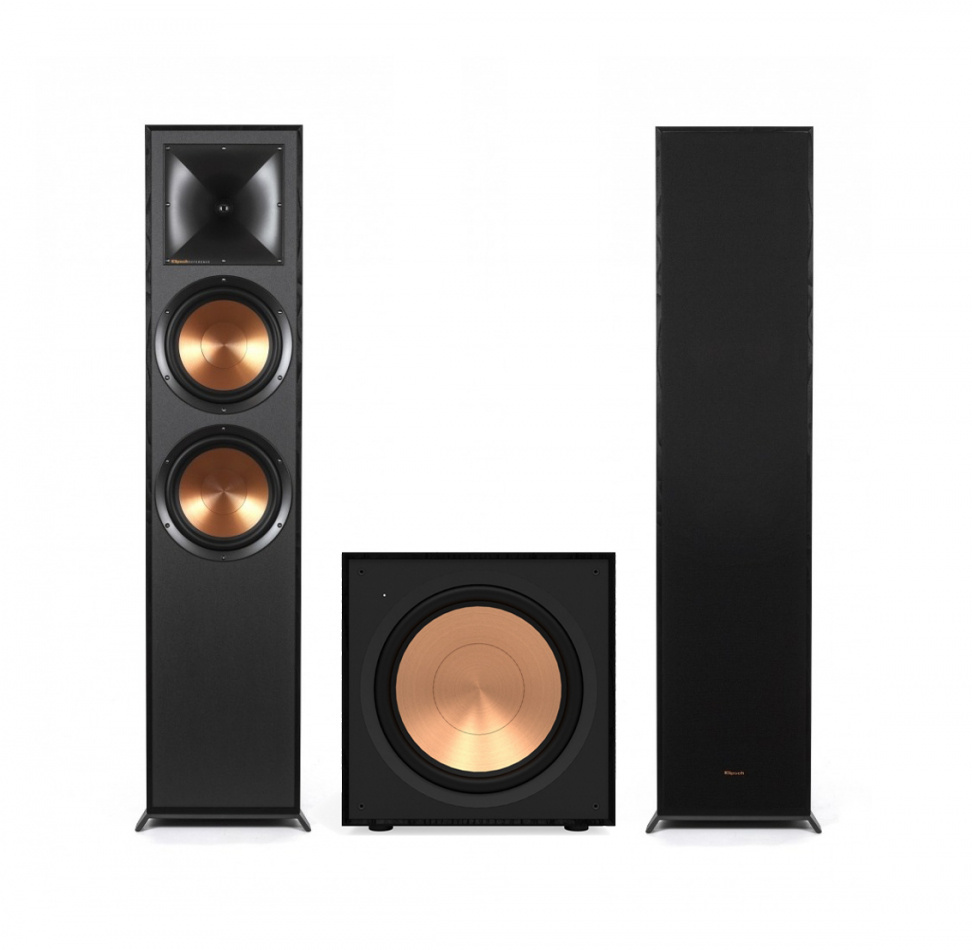 Klipsch R-820F & Klipsch R-121SW høyttalerpakke stereo 2.1