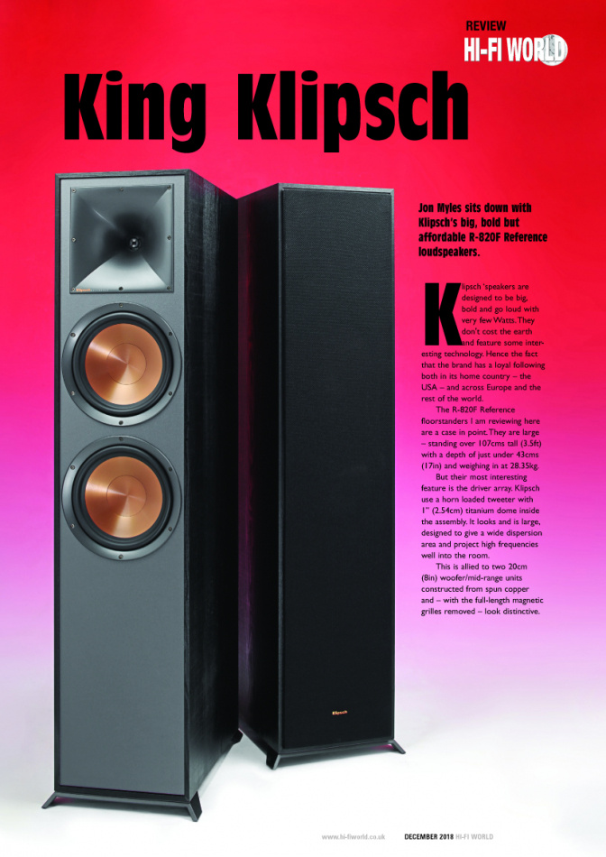 Klipsch R-820F & Klipsch R-121SW høyttalerpakke stereo 2.1