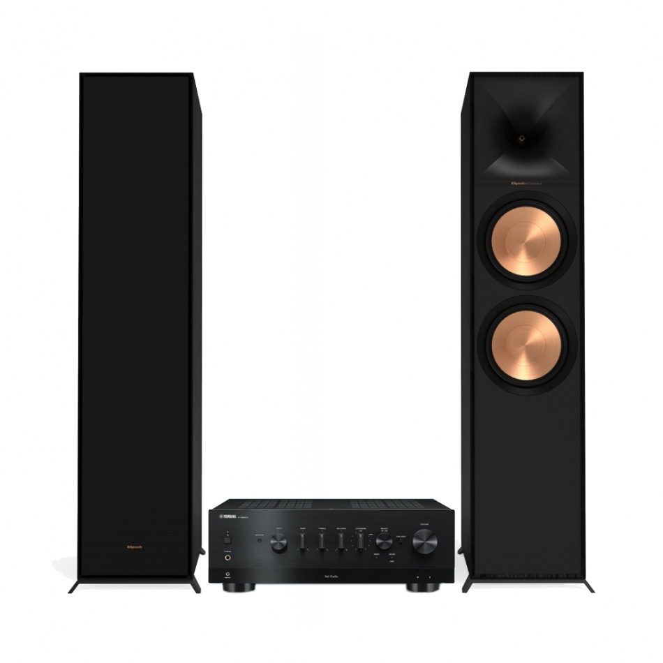 Yamaha R-N800A & Klipsch R-800F II stereopakke