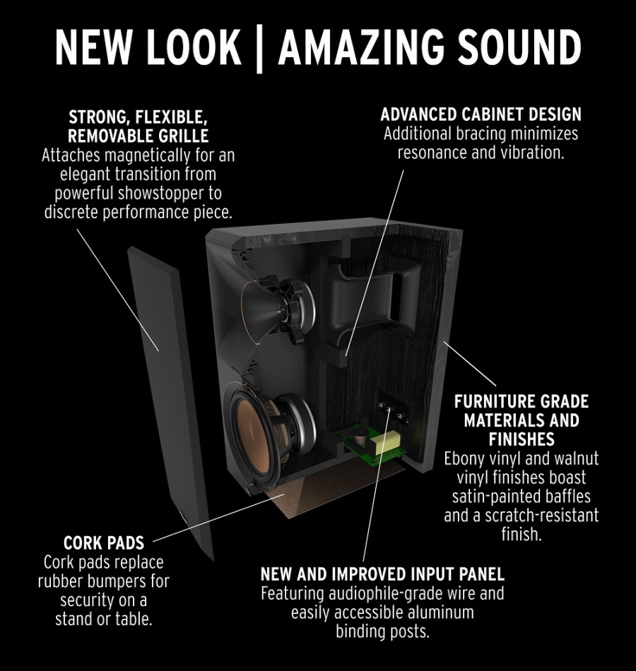 Yamaha R-N600A & Klipsch RP-500M II stereopakke