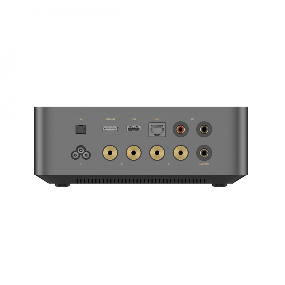 Wiim Amp Ultra & Klipsch RSM-800 svarte utendørshøyttalere stereopakke