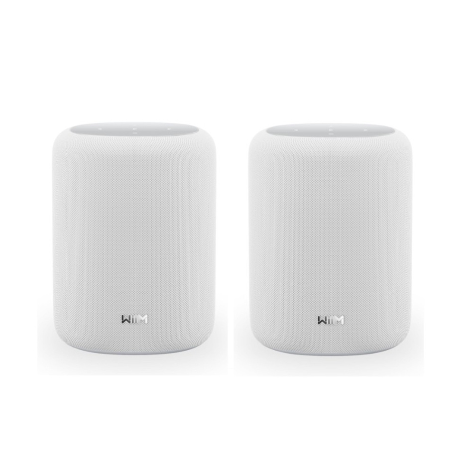 WiiM Sound Lite streaminghøyttaler med AI RoomFit, hvit 2-pakning
