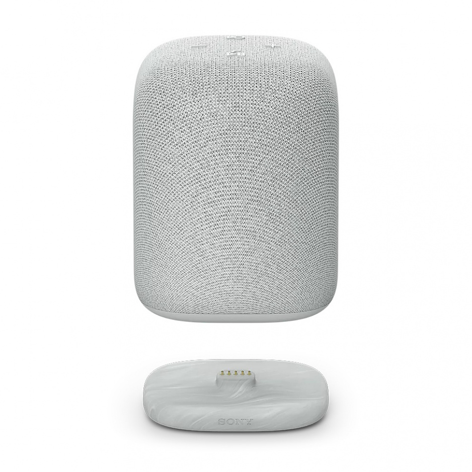 Sony LinkBuds Speaker trådløs bærbar høyttaler med Bluetooth, lysegrå 2-pakning