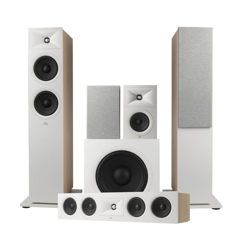 JBL Stage 260F Høyttalerpakke Hjemmekino 5.1 Latte