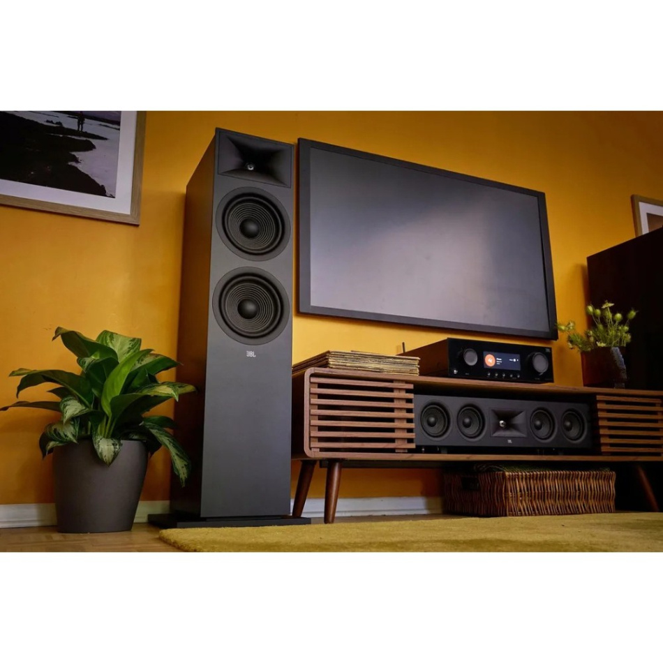 Yamaha R-N800A & JBL Stage 280F Espresso stereosystem med streaming