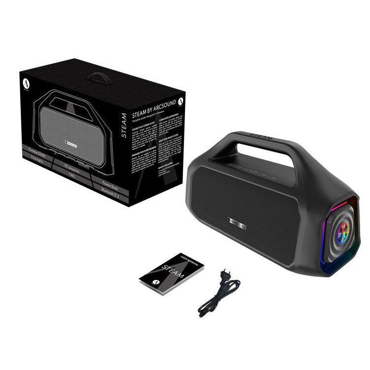 Arcsound Steam, bærbar partyhøyttaler med Bluetooth 2-PACK