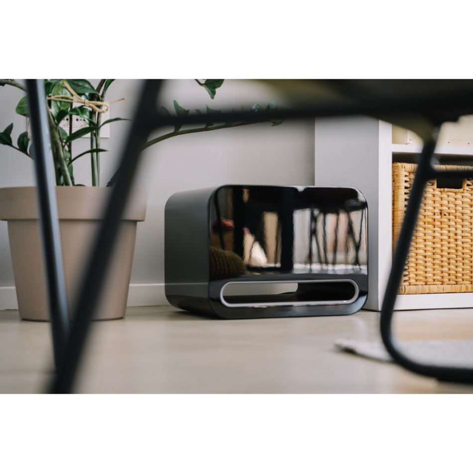 WiiM Sub Pro kompakt trådløs subwoofer, svart 2-PACK