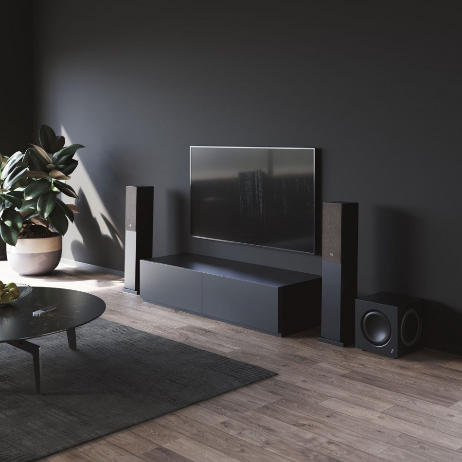 Audio Pro SW-10 aktiv subwoofer, svart 2-PACK