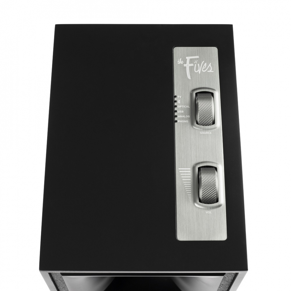 Klipsch The Fives Svart & Rega Planar 1 Carbon platespillerpakke