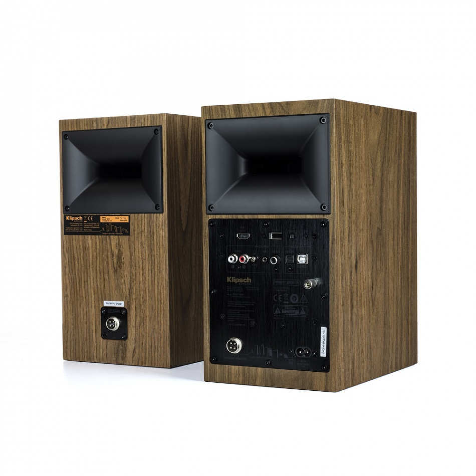 Klipsch The Fives & Rega Planar 1 Carbon platespillerpakke, valnøtt
