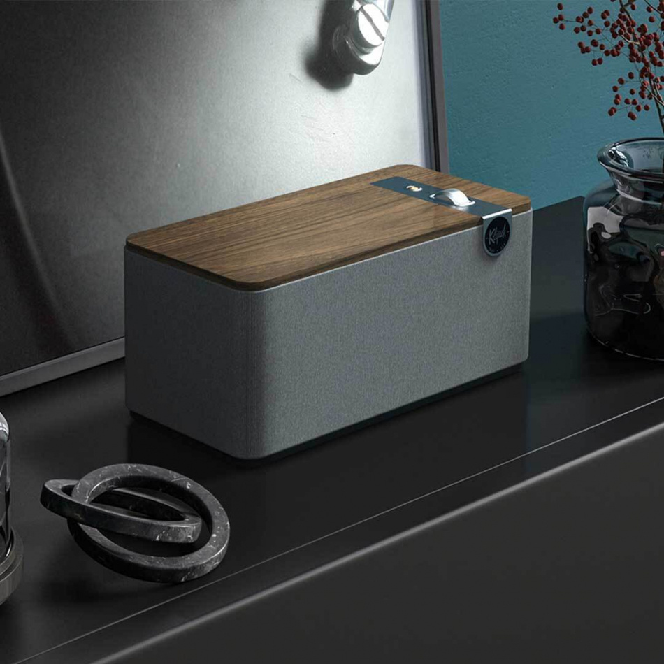 Klipsch The One Plus aktiv høyttaler med Bluetooth & USB-C, valnøtt 2-PACK