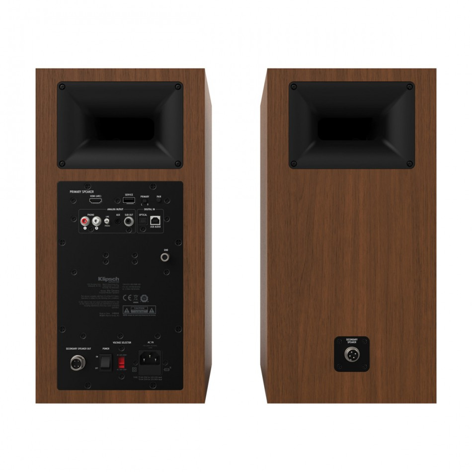 Klipsch The Sevens & Pro-Ject Debut EVO 2 platespillerpakke, valnøtt