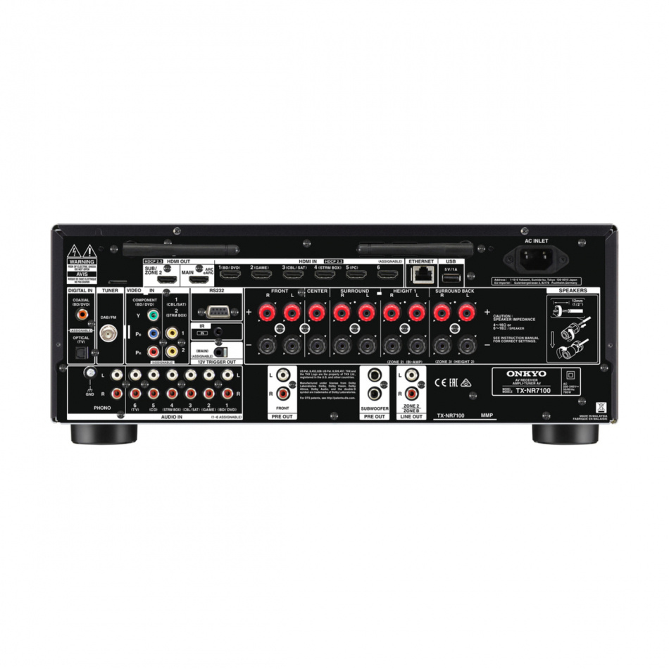 Onkyo TX-NR7100 & Dynavoice Challenger M-105 EX v.4 hjemmekinopakke 5.0
