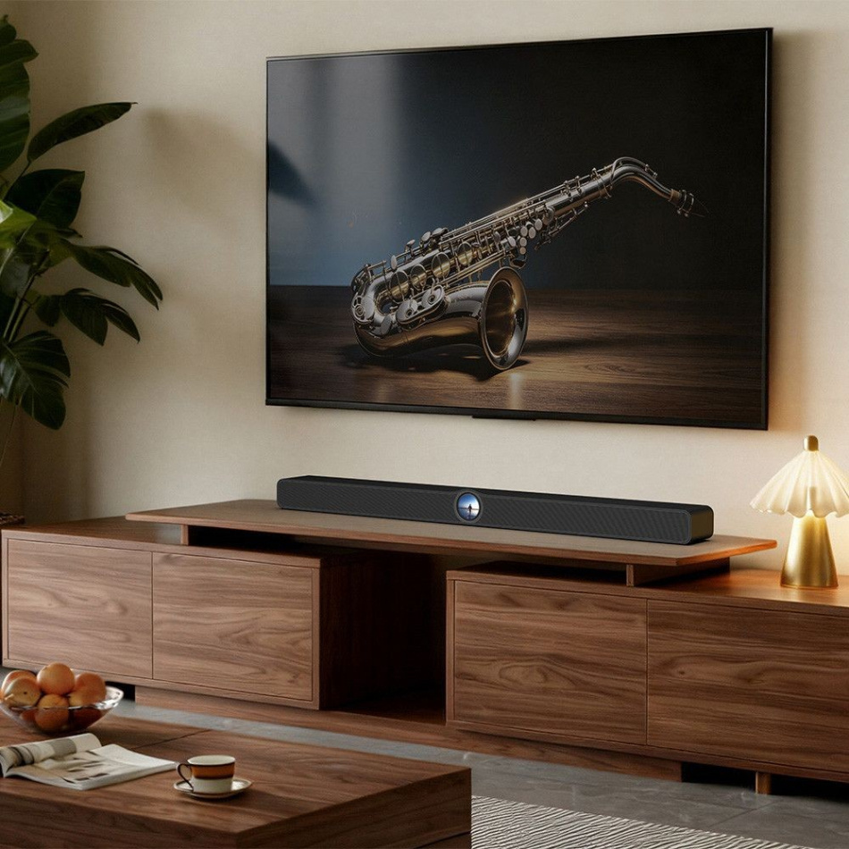WiiM Bar med Sub Pro soundbarpakke 3.1.2 med Dolby Atmos, svart