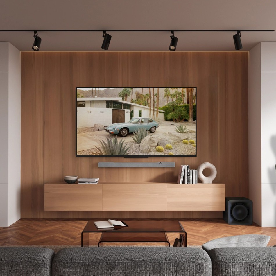 Klipsch Flexus Core 200 Soundbar hjemmekinopakke 3.1 Valnøtt