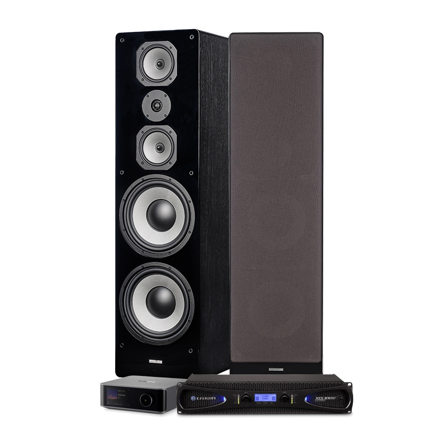 Crown XLS-1002 med Wiim Ultra & Dynavoice Challenger M-105EX v4 stereopakke