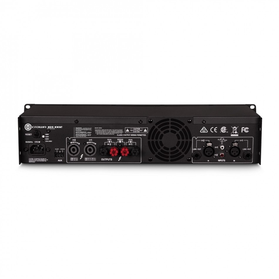Crown XLS-1002 effektforsterker med Dynavoice Challenger M-105EX v4 stereopakke