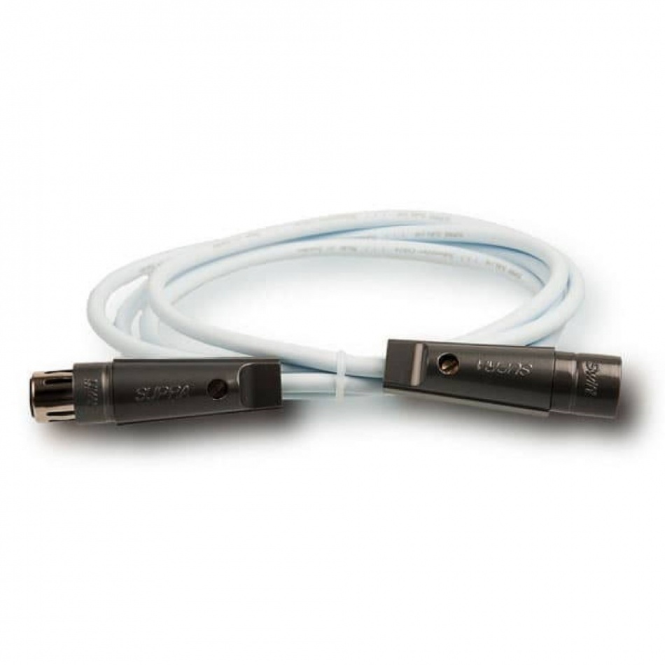 Supra Sublink-XLR subwooferkabel, hvit